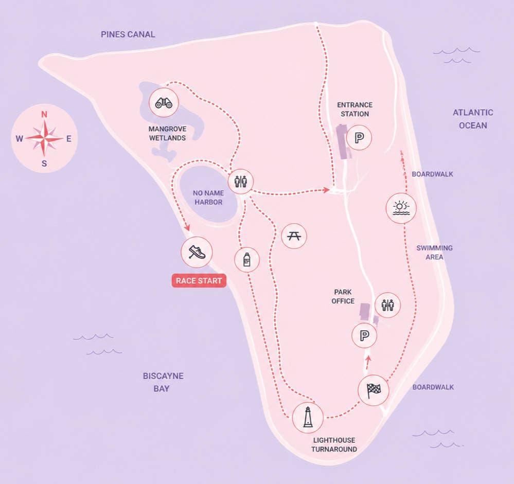 SunSmart 5K course map